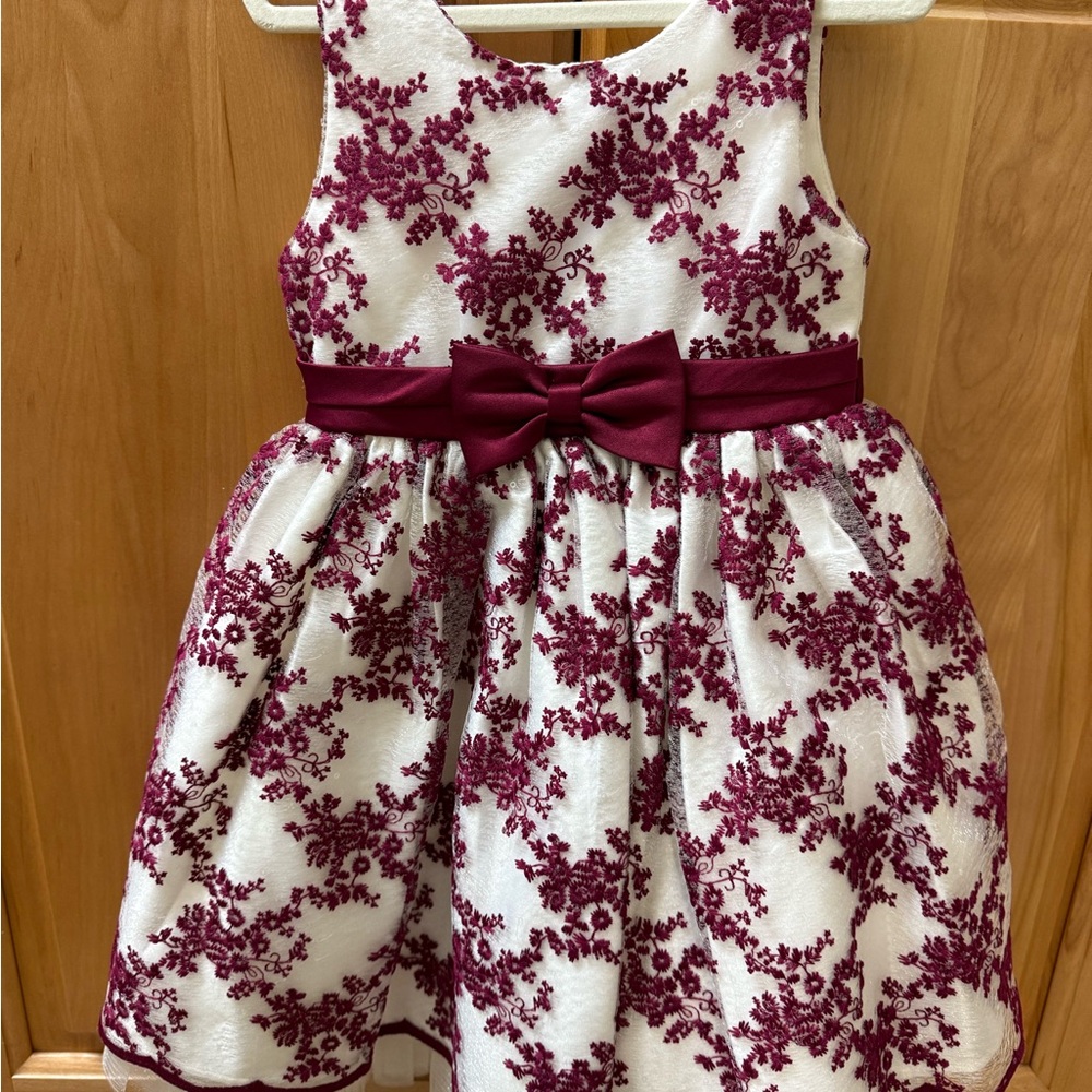 American Princess Red Fit and Flare Christmas dress